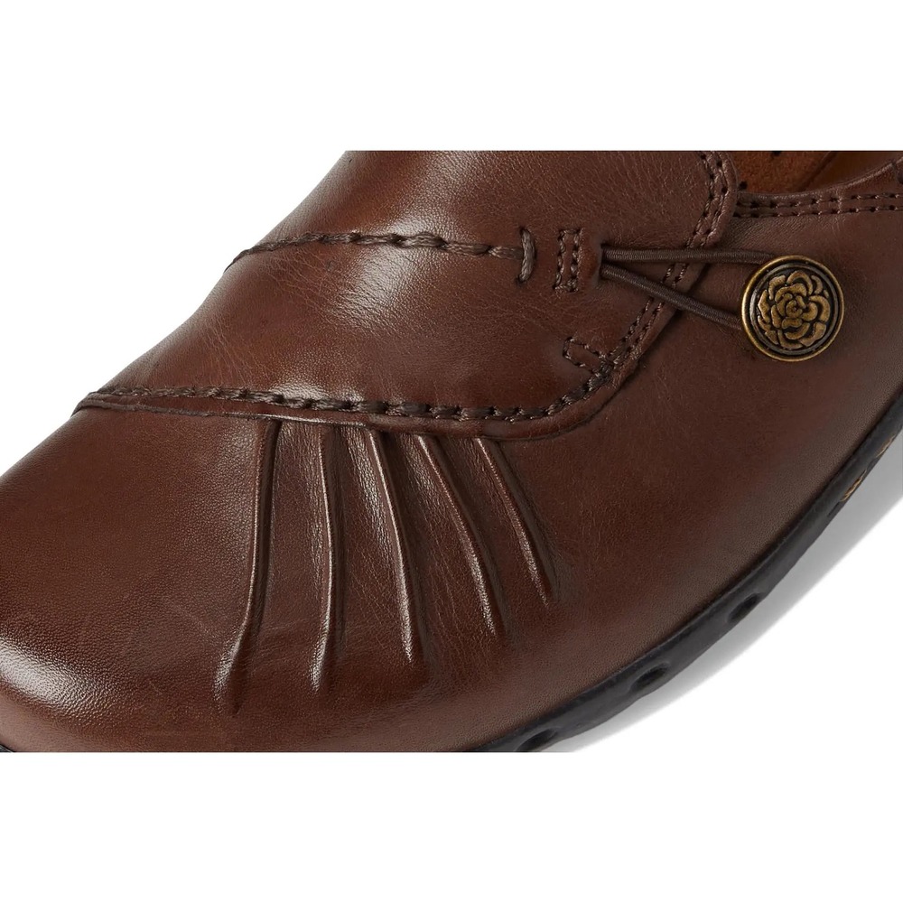 Cobb Hill by New Balance Paulette Bark Brown Leather Slip On Loafers Sz 6.5M - Picture 12 of 16